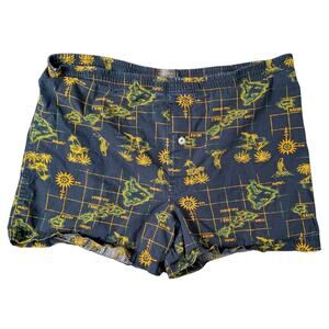 Merona Hawaii Aloha Map Print Shorts | Unisex 28-30